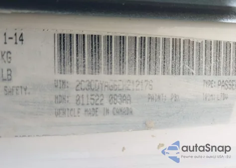 2014 Dodge Challenger Sxt из США, поврежденный, VIN 2C3CDYAG6EH212176